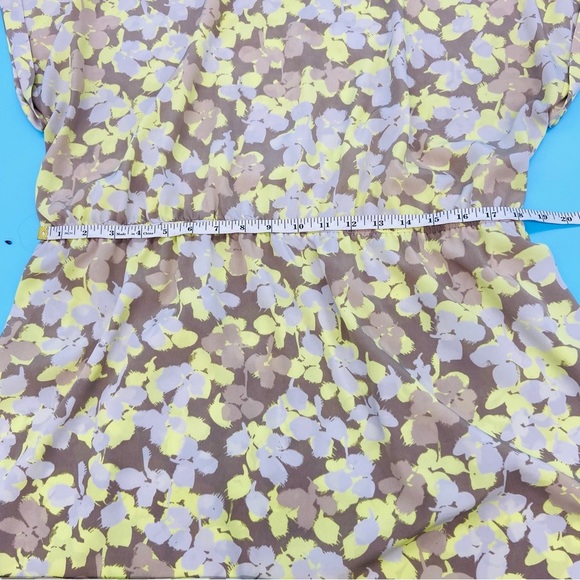 Lane Bryant Floral Print Dress in Brown and Yellow Size 14/16 - Picture 5 of 6